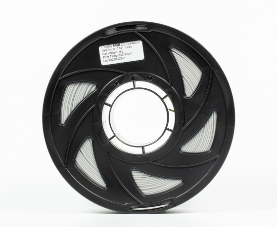 Фото 5 - Сірий ABS філамент (пластик) для 3D принтера 1кг, 1.75мм, 330м Tronxy