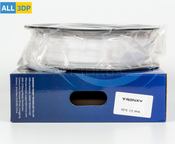 Фото 6 - Белый PETG пластик Tronxy для 3D-принтера 340m | 1 кг | 1,75 мм