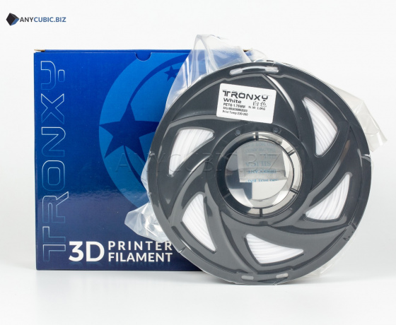 Фото 3 - Белый PETG пластик Tronxy для 3D-принтера 340m | 1 кг | 1,75 мм