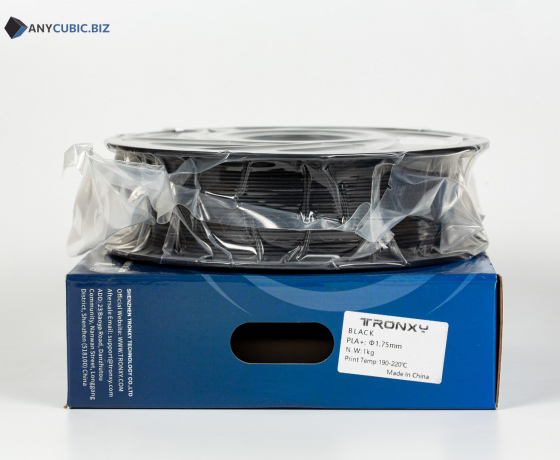 Фото 3 - Чорний PLA пластик Tronxy для 3D принтера 340m | 1 кг | 1,75 мм