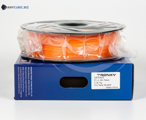 Фото 4 - Оранжевый PLA пластик Tronxy для 3D принтера 340m | 1 кг | 1,75 мм