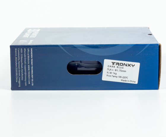 Фото 5 - Темно-синий PLA пластик Tronxy для 3D принтера 340м 1 кг | 1,75 мм