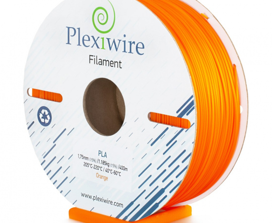 Фото 3 - PLA пластик Plexiwire для 3D принтера оранжевый 400м/1.185кг/1.75мм