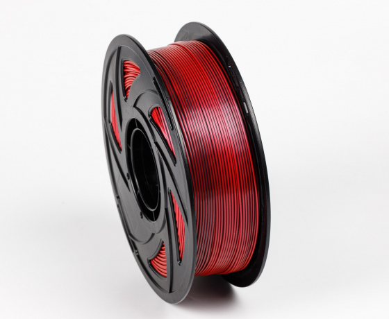 Фото 2 - Красно-Черный Шелковый Пла Пластик | PLA SILK Rose Red Black 1кг 1.75мм | 330м