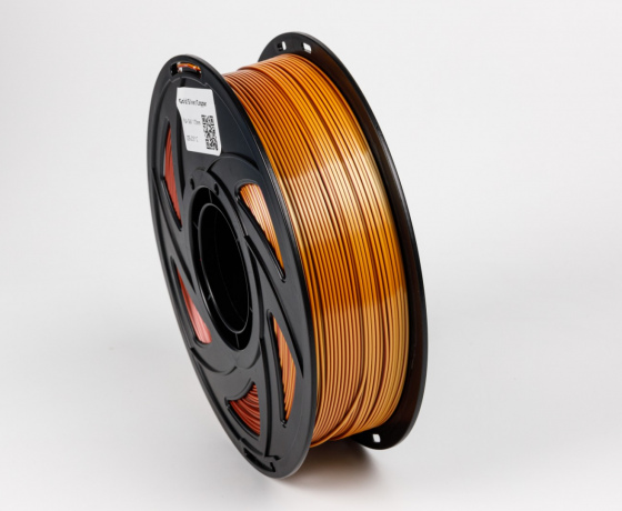 Фото 2 - Золотий Срібний Мідний Шовковий Пла Пластик | PLA SILK Gold Silver Copper 1кг | 1.75мм | 330м