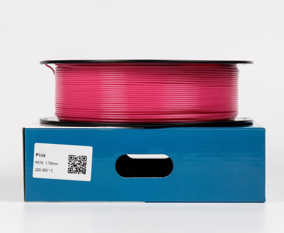 Фото 2 - Рожевий PETG (ПЕТГ) coPET пластик для 3D принтера 1кг | 1.75мм | 330м