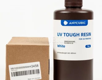 БЕЛАЯ Гибкая фотополимерная смола Anycubic Flexible Tough Resin WHITE 1КГ