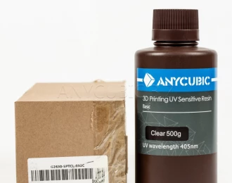 Прозрачная Базовая Фотополимерная смола Anycubic 0.5кг