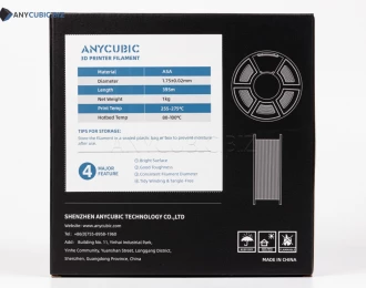 ASA серый Anycubic Ø1,75 мм Вес: 1 кг